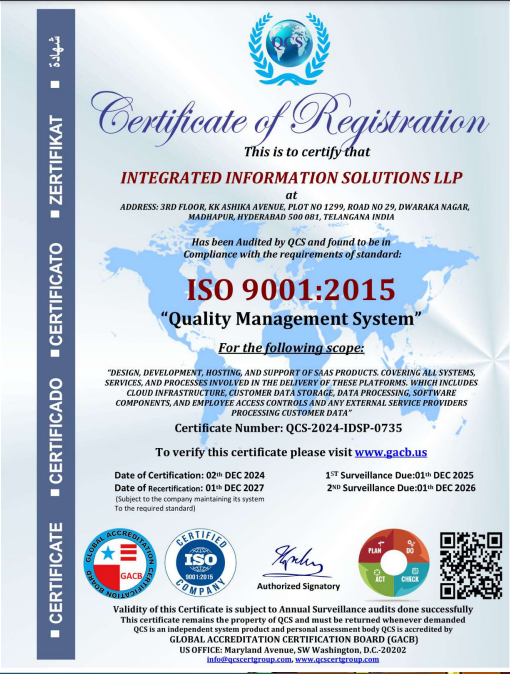 ISO Certification